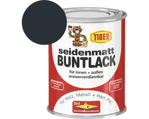 Tiger seidenmatt Buntlack RAL 7016 anthrazitgrau 125 ml