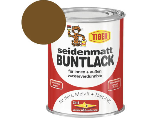 Tiger seidenmatt Buntlack RAL 8011 nussbraun 125 ml