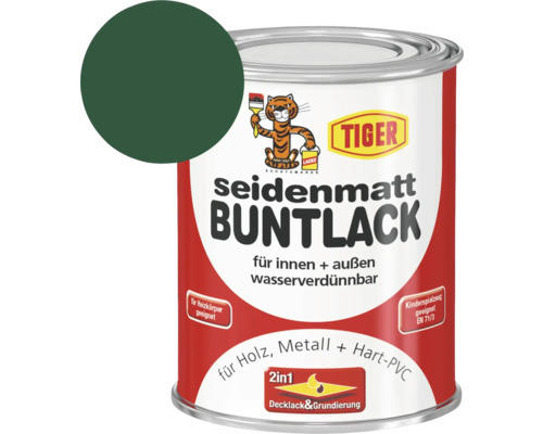 Tiger seidenmatt Buntlack RAL 6005 moosgrün 125 ml