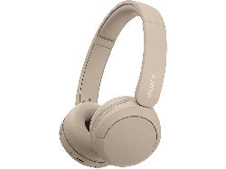 Sony WH-CH520 kabellose Bluetooth Kopfhörer - bis zu 50 Stunden Akkulaufzeit mit Schnellladefunktion, On-Ear-Stil - beige