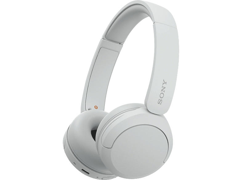 Sony WH-CH520 kabellose Bluetooth Kopfhörer - bis zu 50 Stunden Akkulaufzeit mit Schnellladefunktion, On-Ear-Stil - weiß