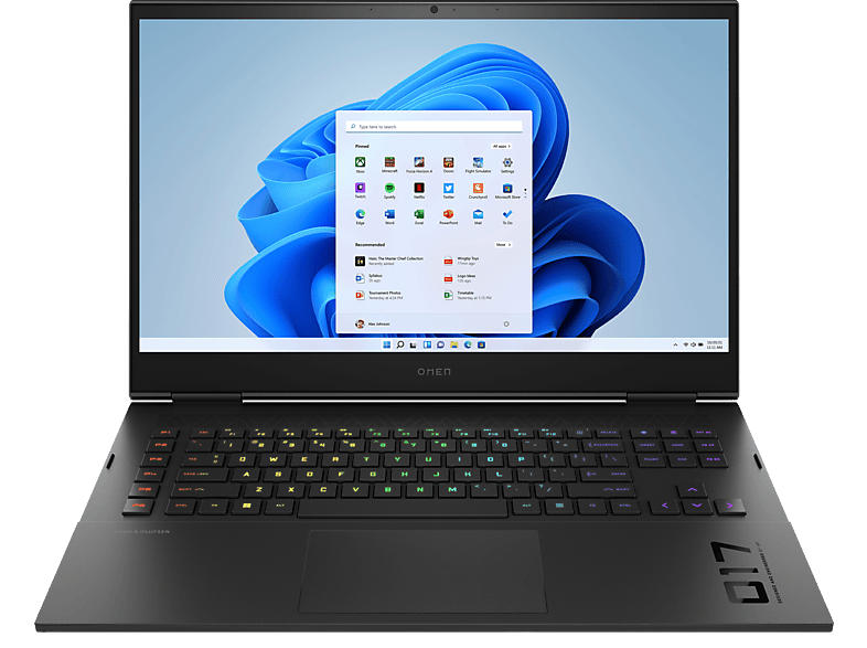 HP Gaming Notebook OMEN 17-ck2901ng, Intel i9-13900HX, 32GB RAM, 1TB SSD, RTX 4080, 17.3 Zoll WQHD 165Hz, Win11, Shadow Black
