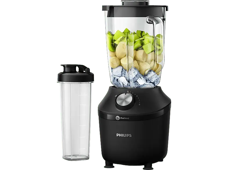 Philips HR2291/41 Standmixer (Schwarz, 600 Watt, 2 l)