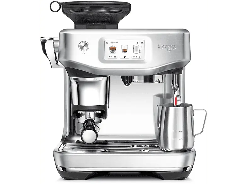 Sage the Barista Touch™ Impress Kaffeevollautomat (Brushed Stainless Steel, Präzisions-Kegelmahlwerk, 1700 Watt, 15 bar)