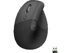 LOGITECH Lift Left Ergonomische kabellose linkshänder Maus, Bluetooth, Grafit