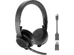 Logitech Office Headset Zone 900, Bluetooth, USB-C/A, On-Ear, Schwarz; Gaming Headset