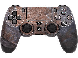 AK TRONIC Skin Rusty Metal für PS4 Dualshock Controler; Aufkleber für Controller