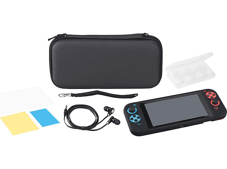 ISY Schutz-Kit für Nintendo Switch ICB-2000 schwarz; Zubehörset