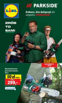 Pogląd oferty "Lidl Katalog Parkside" - ważna od 16.09.2023