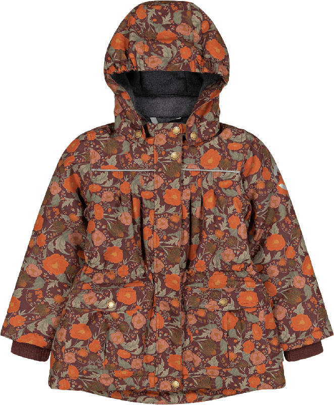 Mikk-Line Schneejacke mit Blumen-Muster, bunt, Gr. 98/104