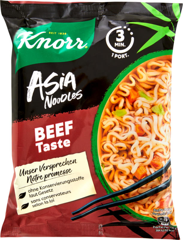 Knorr Asia Noodles Beef, 70 g