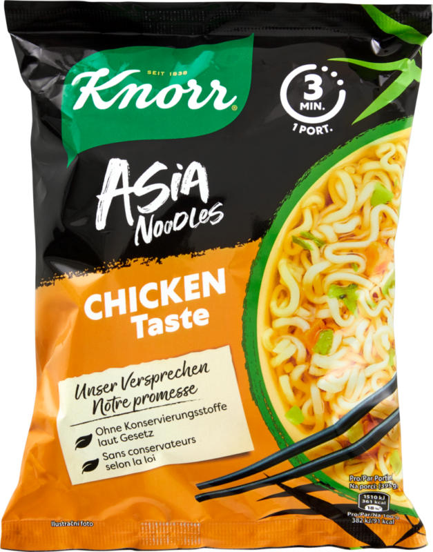 Knorr Quick Noodles, Chicken, 70 g