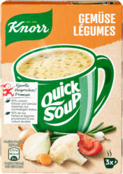 Quick Soup velouté de légumes Knorr, 3 portions, 44 g