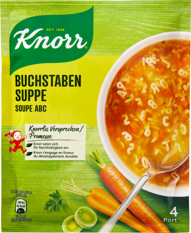 Knorr Buchstabensuppe ABC, 71 g