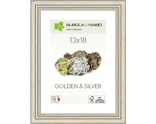 Bilderrahmen Holz Elisabeth silber 13x18 cm