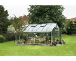 Hornbach Gewächshaus JULIANA Gärtner 21,4 m² 3 mm Sicherheitsglas 368x583 cm Aluminium