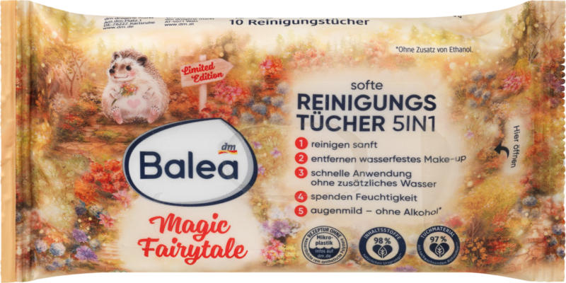 Balea Softe Reinigungstücher Magic Fairytale Reisegröße