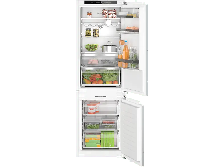 Bosch KIN86ADD0 Kühl- und Gefrierkombination (D, 260 l, 1772 mm hoch, vollintegrierbar, No Frost (verminderte Eisbildung), Weiß)