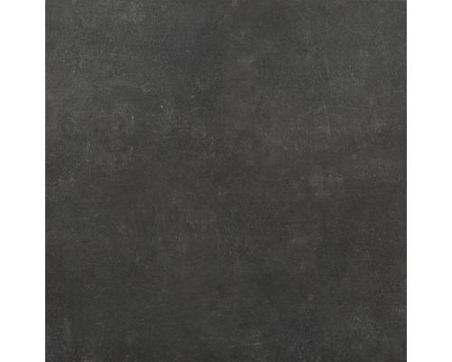 Feinsteinzeug Bodenfliese HOMEtek black 100x100 cm schwarz matt rektifiziert