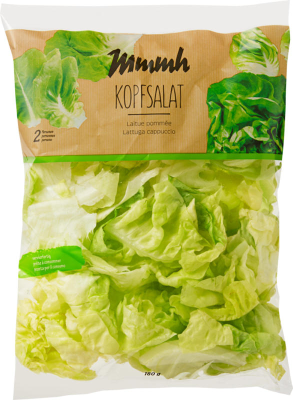 Mmmh Kopfsalat, servierfertig, Herkunft siehe Verpackung, 180 g
