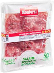 Salami Spianata Romana Montorsi , geschnitten, Italien, 2 x 100 g