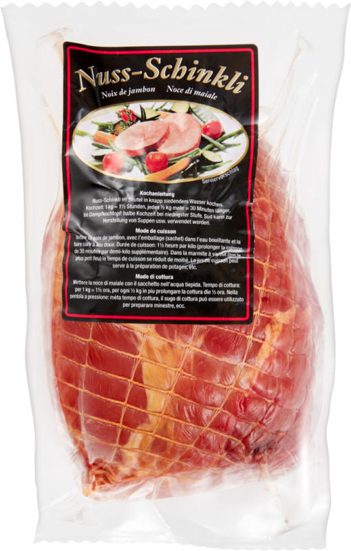 Noix de jambon, Porc, Suisse/Europe, env. 900 g, les 100 g