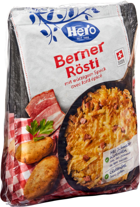 Rösti bernese Hero, con pancetta piccante, 3 x 500 g