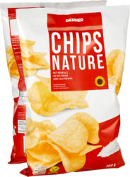 Denner Chips Nature, mit Meersalz, 2 x 300 g