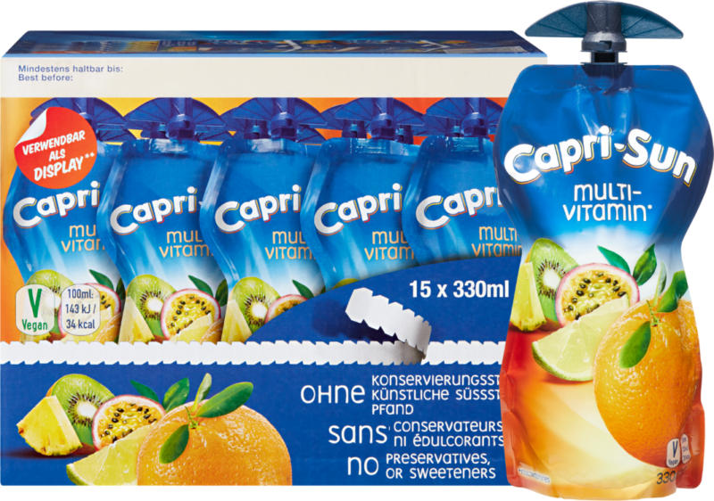 Capri-Sun Multivitamin, 15 x 33 cl