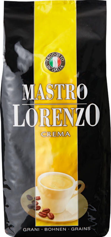 Mastro Lorenzo Kaffee Crema, Bohnen, 1 kg