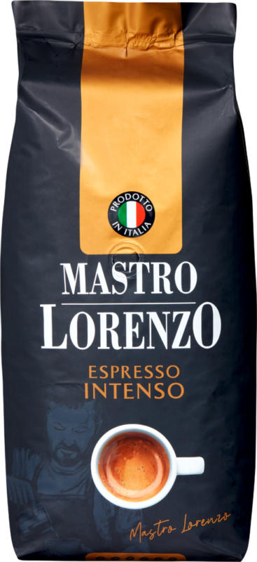 Café Intenso Mastro Lorenzo, en grains, 1 kg