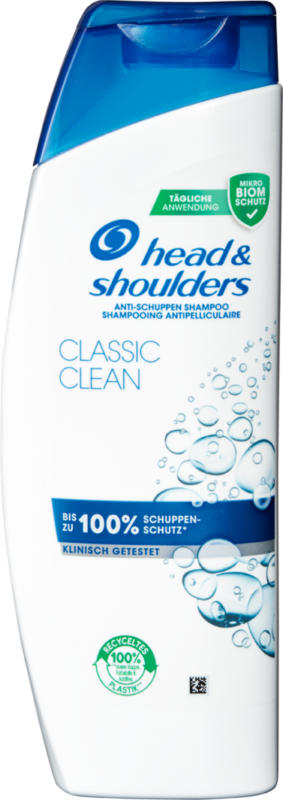 Shampooing antipelliculaire Head & Shoulders, Classic Clean, 500 ml