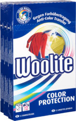 Lingettes jetables Color Protection Woolite, 3 x 12 lingettes
