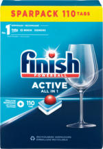 Denner Tablettes lave-vaisselle Active All in 1 Finish, 110 tablettes - au 25.09.2023