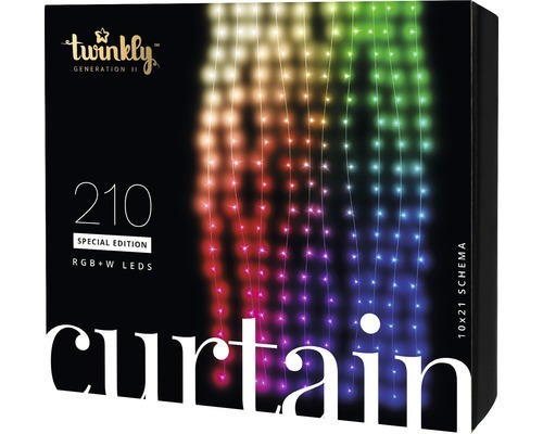 Twinkly LED Vorhang Generation II 10 x 2,1 m 210 LEDs inkl. App-Steuerung