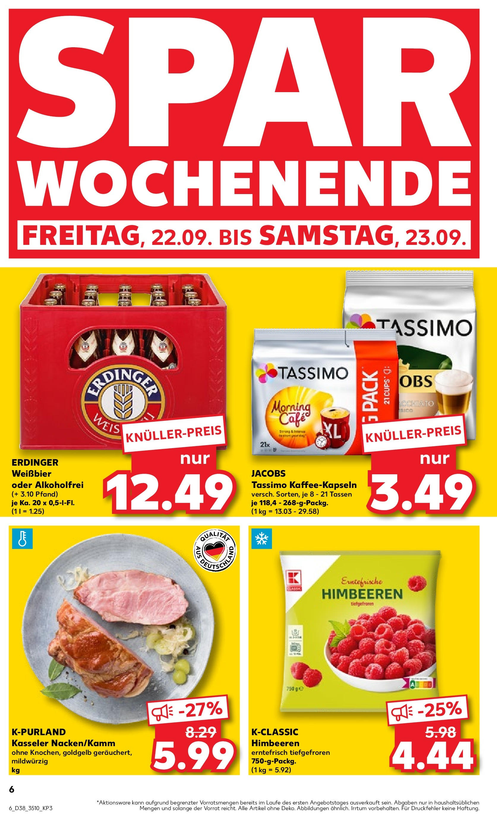 Kaufland Prospekt (ab 21.09.2023) » Angebote Online | Seite: 6 | Produkte: Weißbier Kaufland Prospekt (ab 21.09.2023) » Angebote Online zum Blättern | Seite: 6 | Produkte: Weißbier