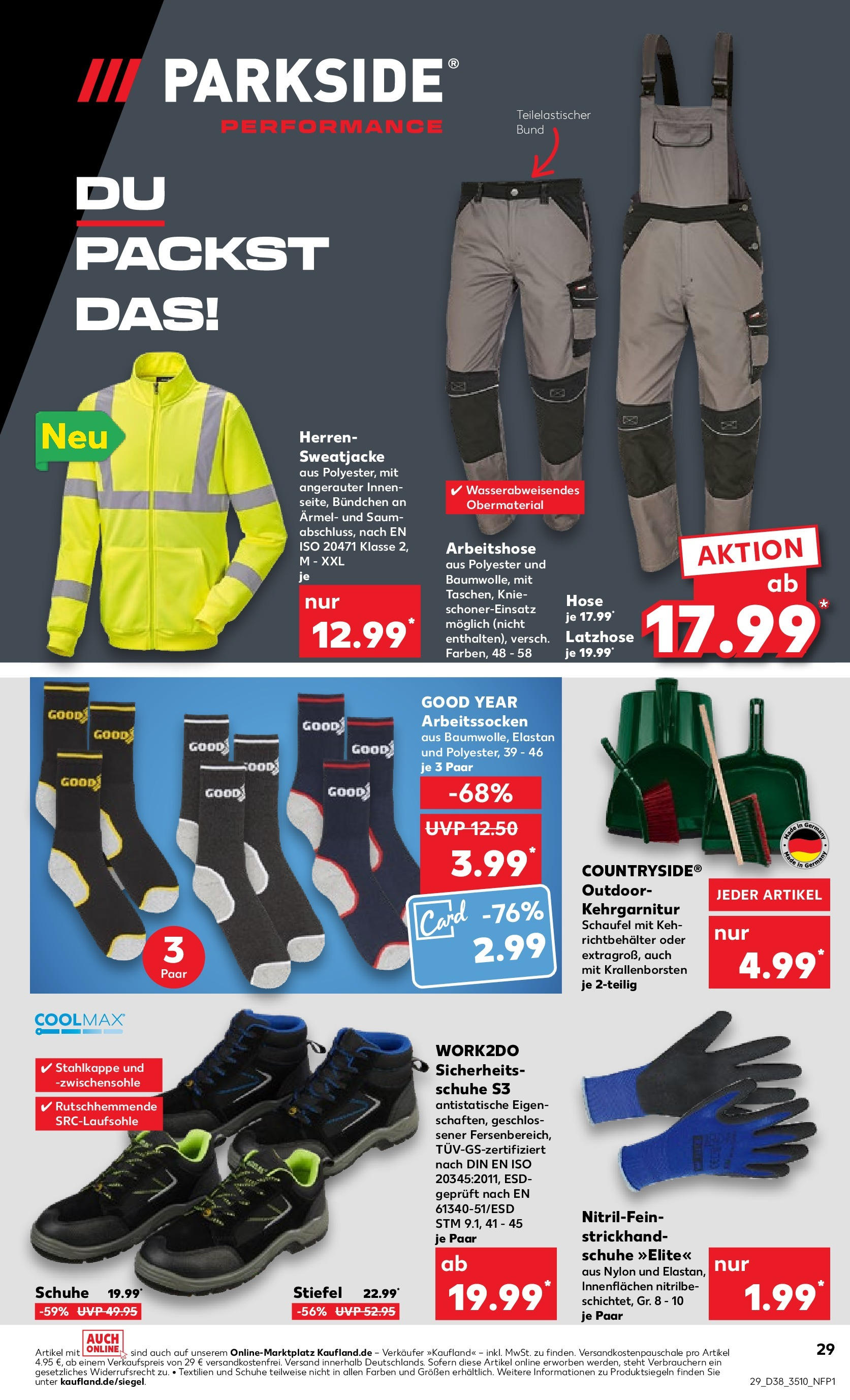 Kaufland Prospekt 	 (ab 21.09.2023) » Angebote Online zum Blättern | Seite: 29 | Produkte: Hose, Stiefel, Sweatjacke