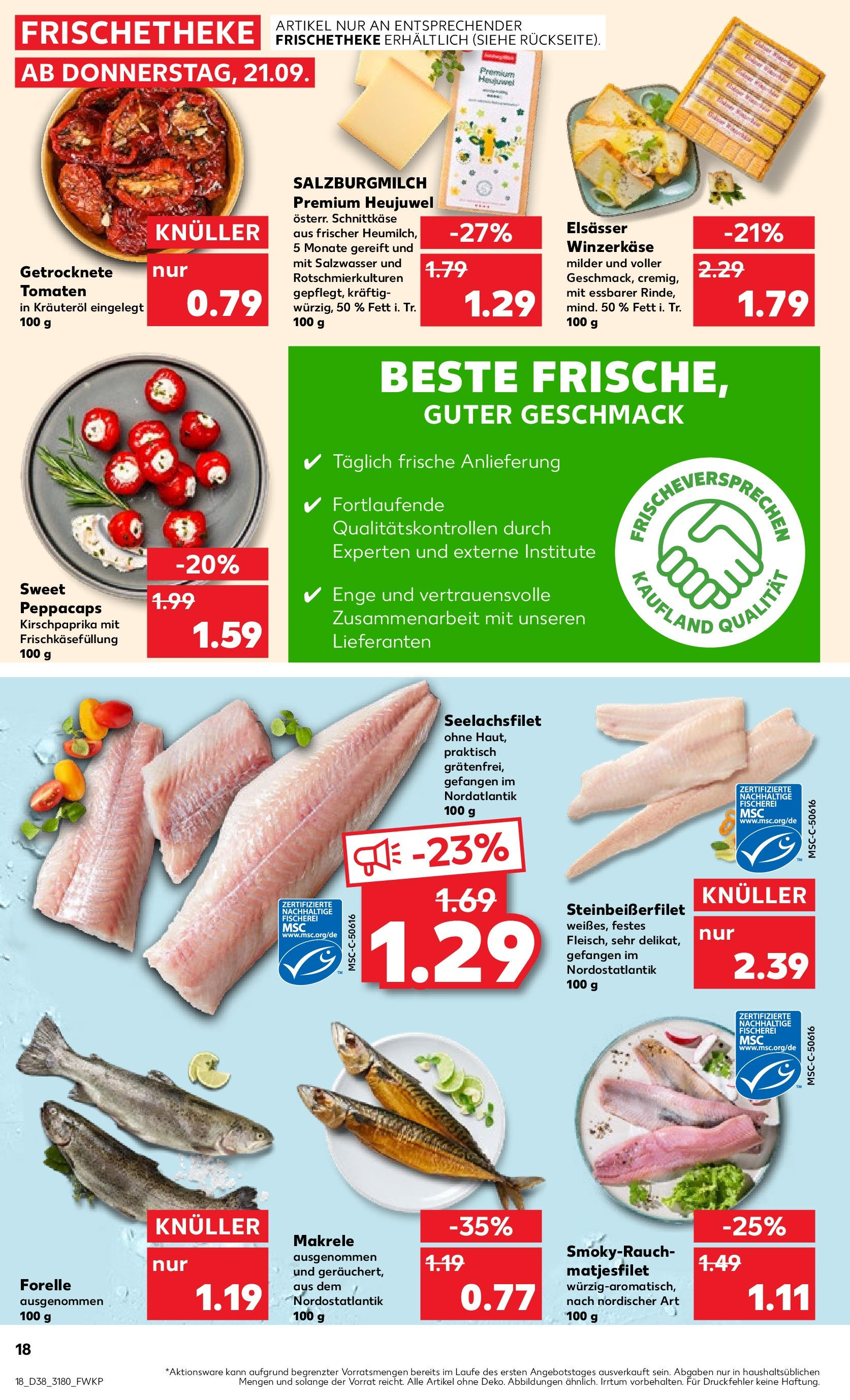 Kaufland Prospekt 	 (ab 21.09.2023) » Angebote Online zum Blättern | Seite: 18 | Produkte: Tomaten
