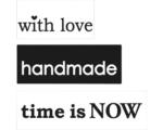 Hornbach Labels "...love","handmade","time..., 3 Stück