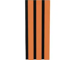 Handmuster Fjordwall Akustikpaneel Linoleum Orange 300x150 mm