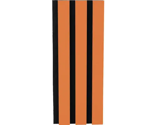 Handmuster Fjordwall Akustikpaneel Linoleum Orange 300x150 mm