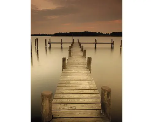 Fototapete Papier 2654P4A Steg im Nebel 2-tlg. 184 x 254 cm