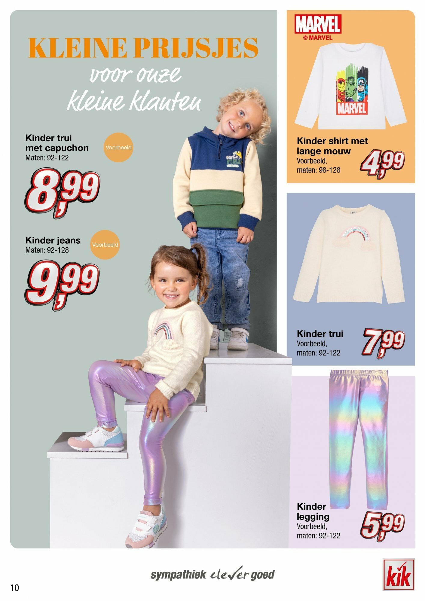 KiK folder vanaf 18-09-2023 || NIEUWE | Pagina: 10 | Producten: Trui, Kinder, Shirt, Legging