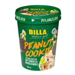 BILLA Peanut Cookie Eis vegan
