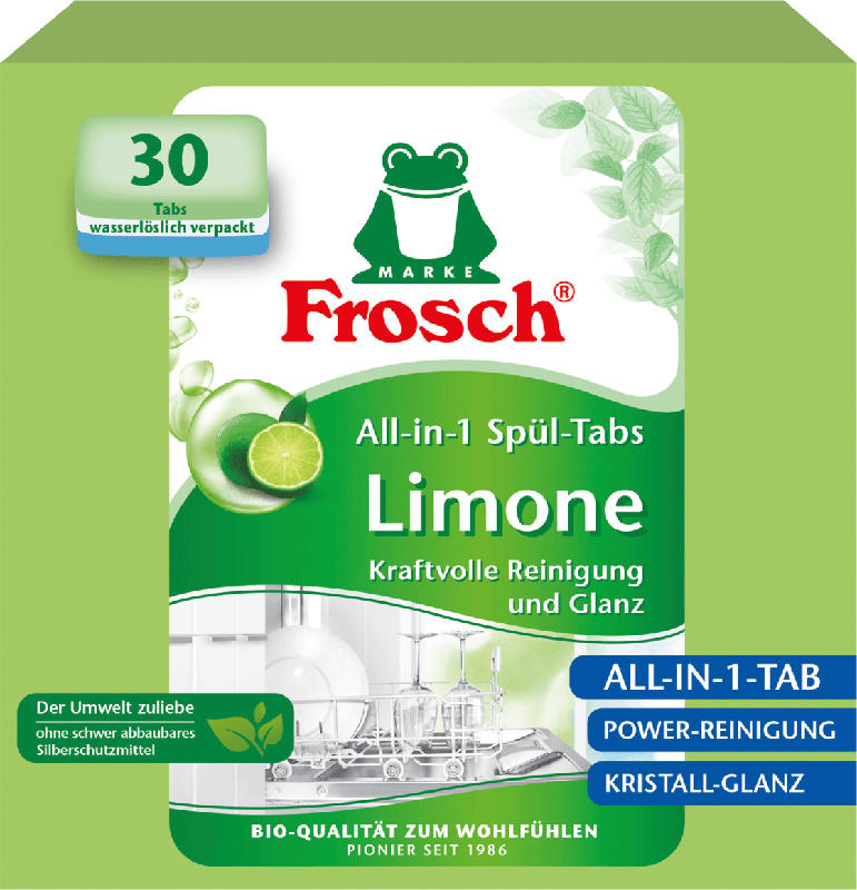 Frosch All-in-1 Spül-Tabs Limone