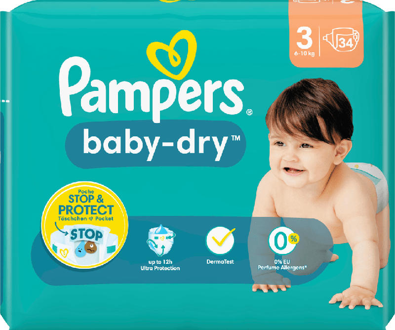 Pampers baby-dry Windeln Gr. 3 (6-10 kg)