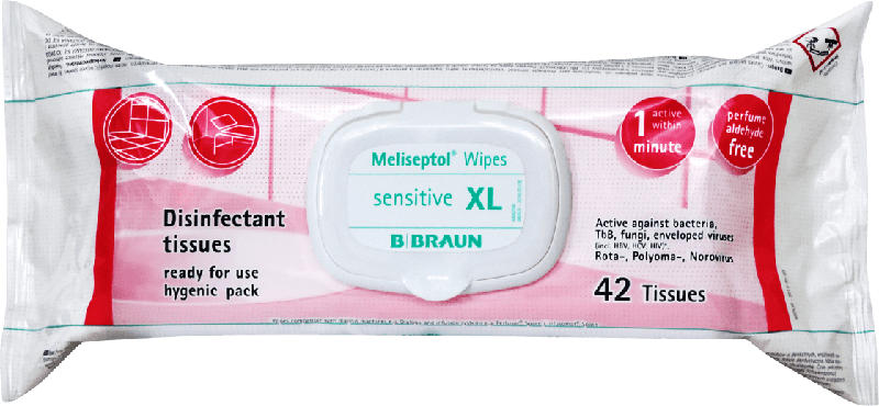 B. Braun Meliseptol XL Desinfektionstücher sensitive