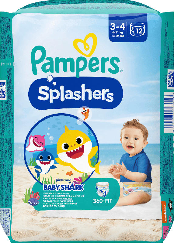 Pampers Splashers Schwimmwindeln Gr. 3-4 (6-11 kg)