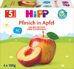Hipp Fruchtmischung Pfirsich in Apfel