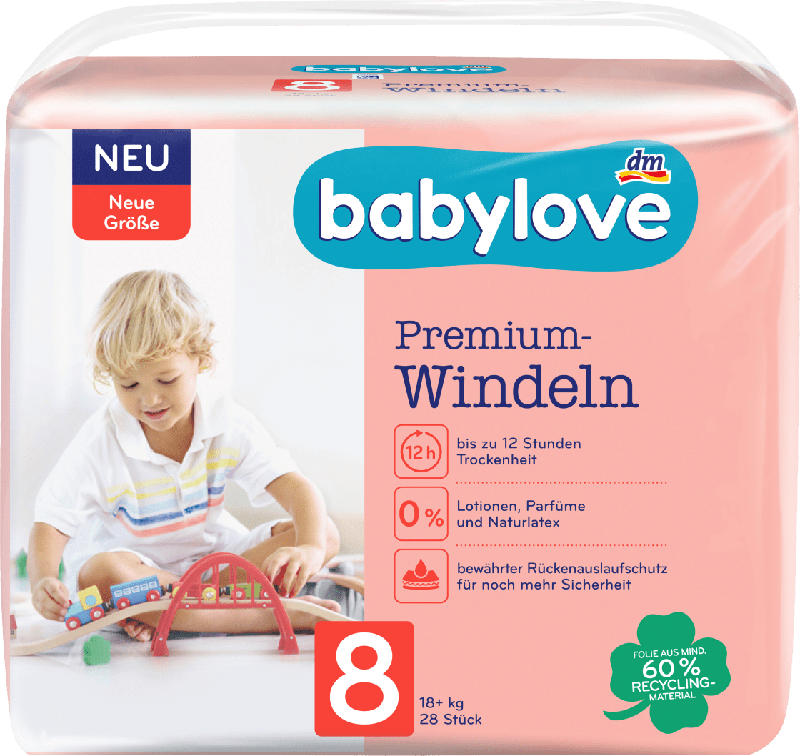 babylove Premium-Windeln Gr. 8 (18+ kg)